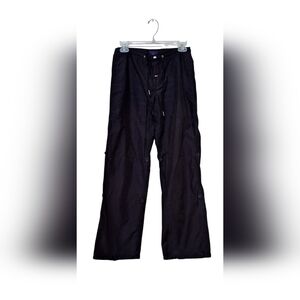 Tommy Hilfiger Parachute Cargo Pants Baggy Convertible Weatherproof Womens